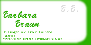 barbara braun business card